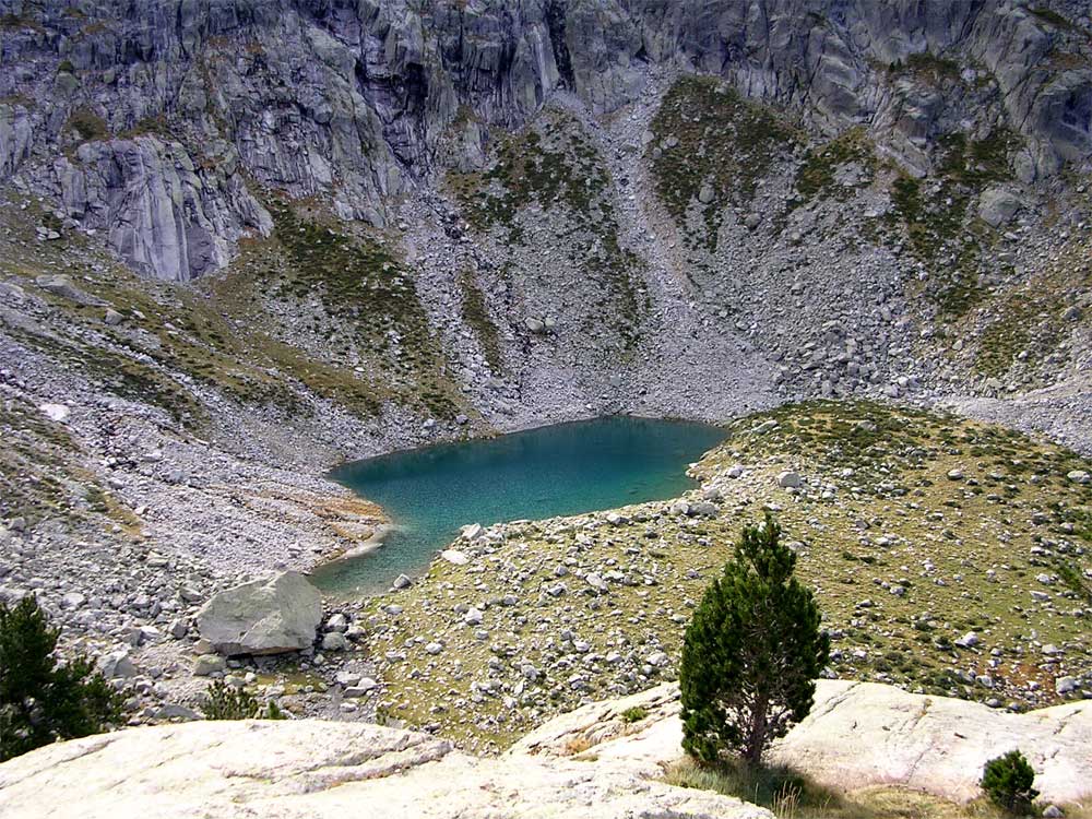 Estanyet de Besiberri de Dalt depuis les pentes du...